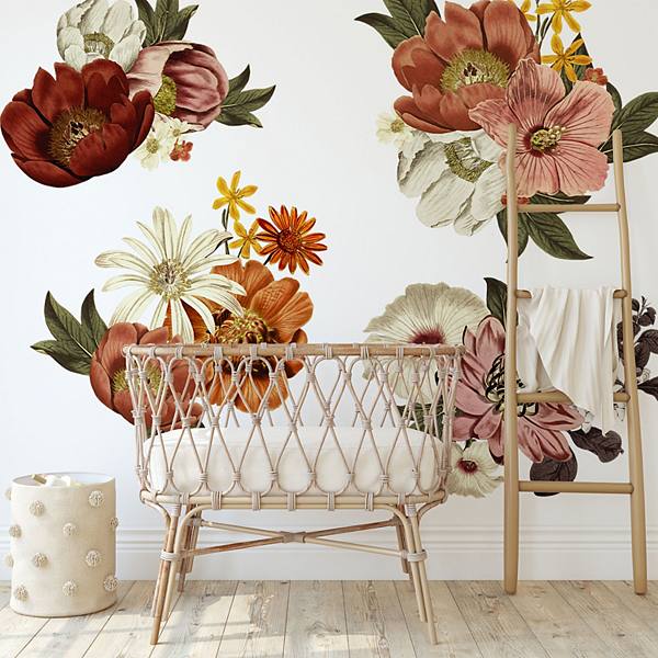 Eden Floral Wall Decals Urbanwalls