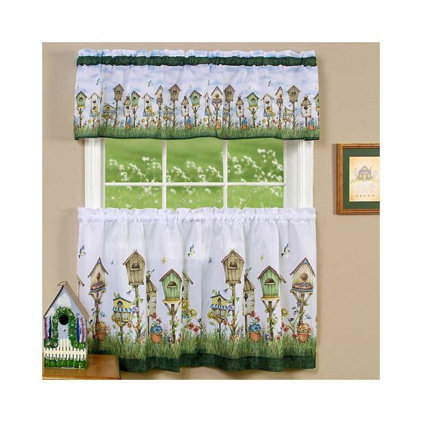 Goodgram Home Sweet Home Complete 3 Piece Kitchen Curtain Set - 58 In. W X 36 In. L GoodGram