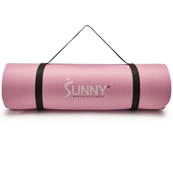 Коврик для фитнеса Sunny Health & Fitness 5 см, Премиум, Розовый, Высокая плотность, 188 см х 61 см Sunny Health & Fitness