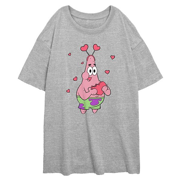 Juniors' Nickelodeon SpongeBob SquarePants Patrick Love Star Oversized Graphic Tee Nickelodeon