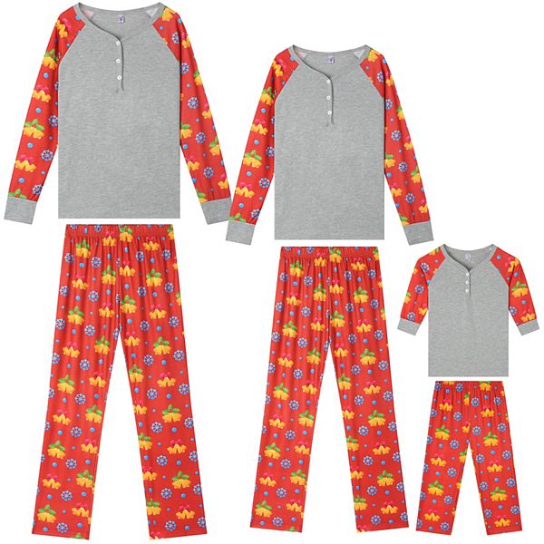 Long Sleeve Tops with Pants Loungewear Festival Party Pajama Sets for Men Cheibear