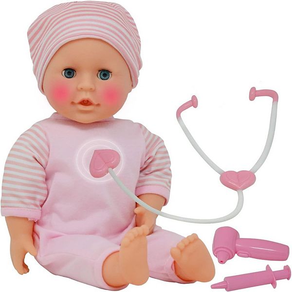 The New York Doll Collection 14 Inch Talking Baby Doll Doctor Playset The New York Doll Collection