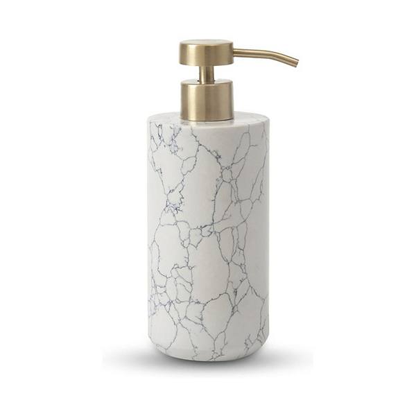 Luxury Soap Dispenser - Engineered Stone, Spa Vibes, Elegant Blue Veining Ben&Jonah