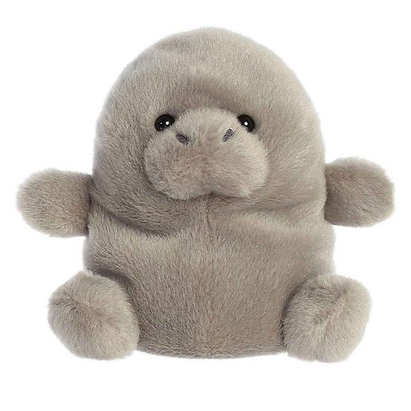 Aurora Mini Gray Palm Pals 5" Blubs Manatee Adorable Stuffed Animal Palm Pals