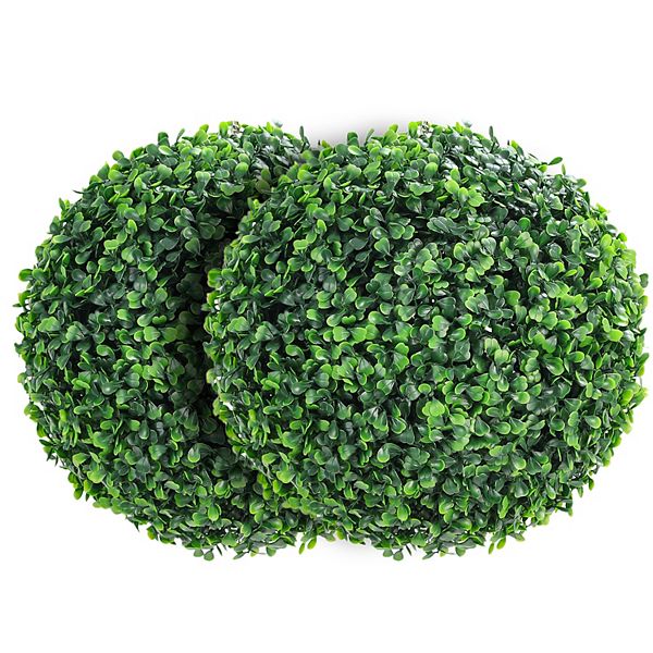 Artificial Plant Topiary Balls Outdoor, for Front Porch Garden Backyard Blacony Wedding Home Decor GARVEE