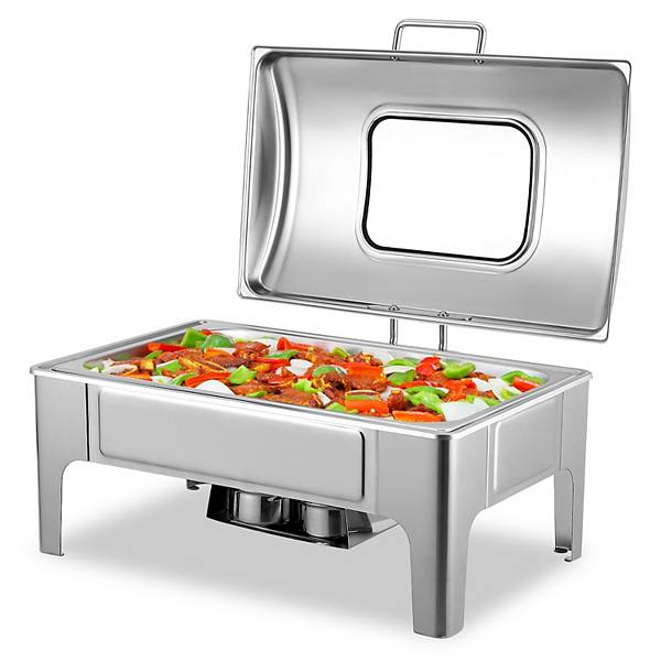 Chafing Dish Buffet Set, 9 Qt with Viewing Lid GARVEE