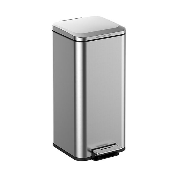 8 Gallon Bathroom Step Trash Can with Removable Inner Bucket, Square GARVEE