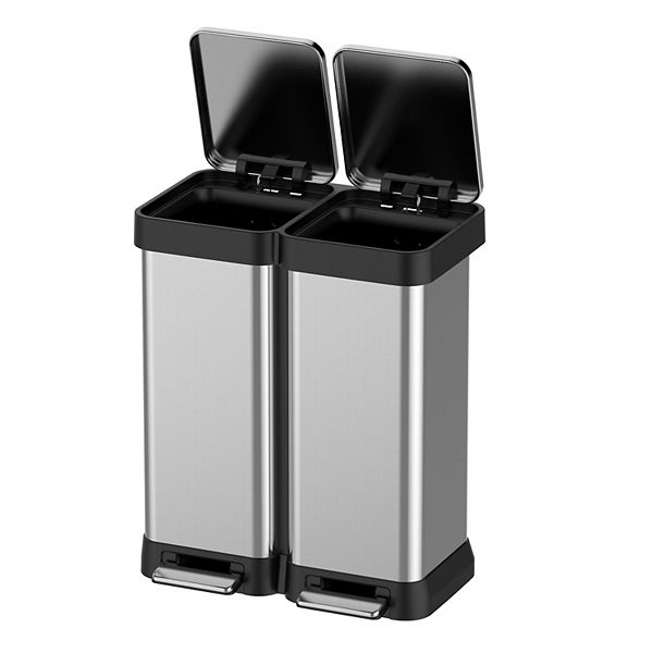 16 Gallon Dual Trash and Recycling Bin, 60L(2x30L) without Inner Bucket GARVEE