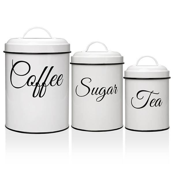 Canister Set for Kitchen Counter, for Coffee, Sugar, Tea Storage GARVEE