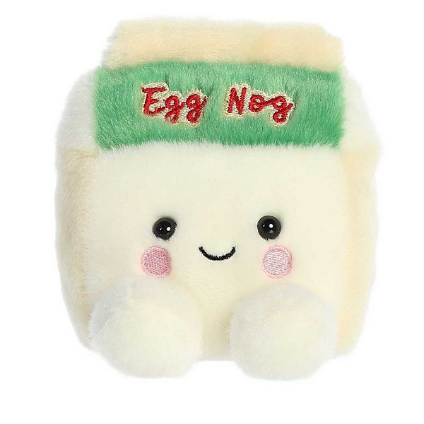 Aurora Mini White Palm Pals 5" Emery Eggnog Festive Stuffed Animal Palm Pals