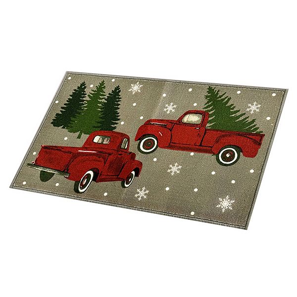 Holiday Truck Grey High Quality, Premium, And Luxurious Kitchen Rug RT Design