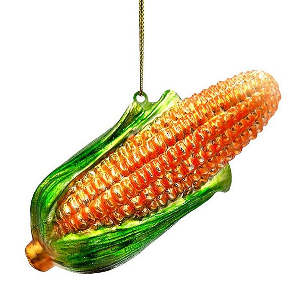 Charming Corn Glass Christmas Ornament, Farmer Style Tree Decor OrnamentallyYou