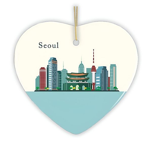 Seoul Christmas Ornament, Capital of South Korea Christmas Decoration OrnamentallyYou