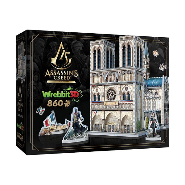 Wrebbit Assassin's Creed Unity - Notre-Dame 3D Puzzle: 860 Pcs Wrebbit