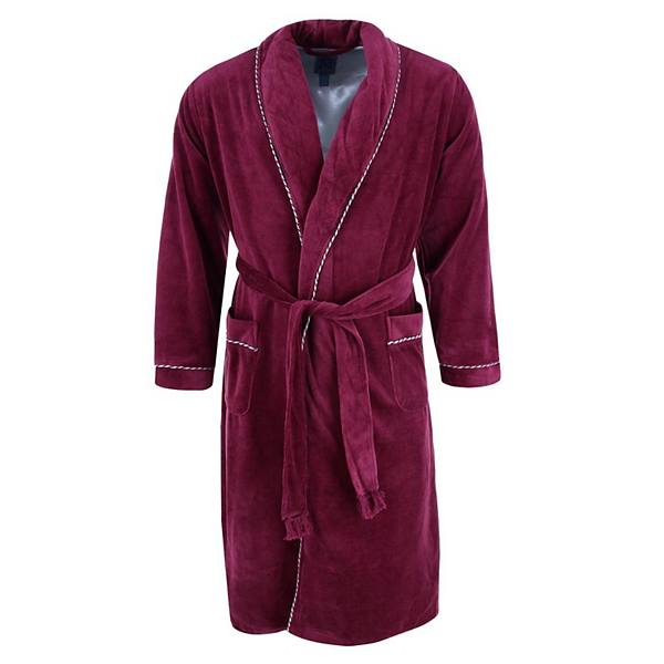 Мужская Пижамная Рубашка Majestic International Velour Smoking Jacket Majestic International