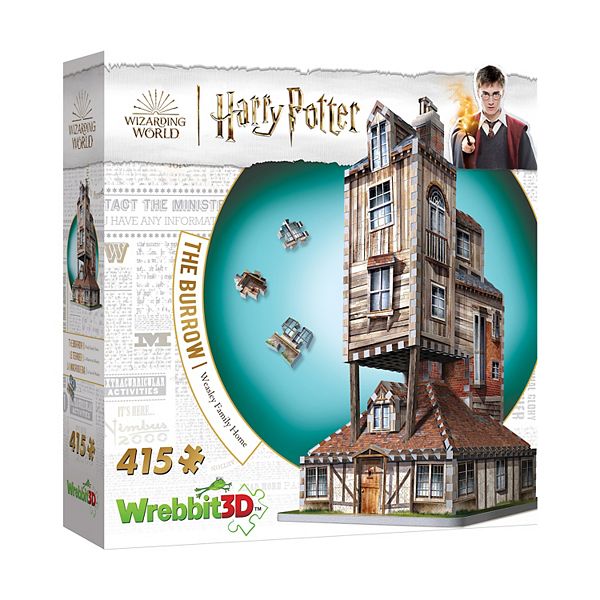 Wrebbit Harry Potter Collection - The Burrow - Weasley Family Home 3D Puzzle: 415 Pcs Wrebbit