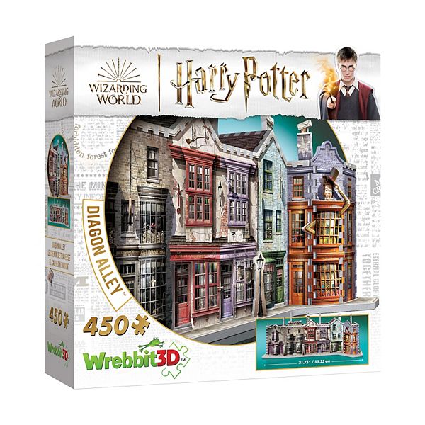 Wrebbit Harry Potter Collection - Diagon Alley 3D Puzzle: 450 Pcs Wrebbit