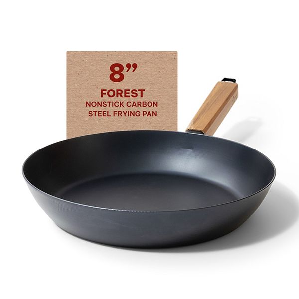 Alva Forest Nonstick Carbon Steel Frying Pan Skillet Pre-Seasoned Non Toxic 8" ALVA