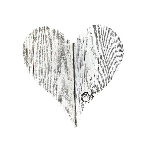 Rustic Farmhouse 6 In. Reclaimed Wooden Heart BarnwoodUSA