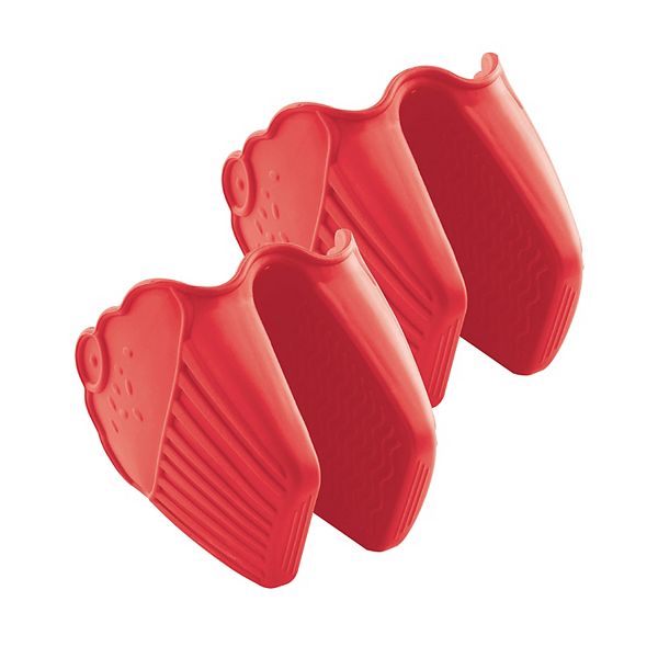 Baker's Secret Silicone Heat Resistant Pot Grip 7.87"x2.76"x5.91"  Set of 2 Baker's Secret