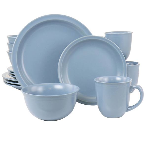 Gibson Home 16 Piece Siam Stoneware Dinnerware Set Gibson Home