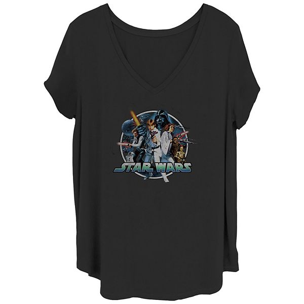 Женская Футболка Star Wars Group Wars V-Neck Star Wars