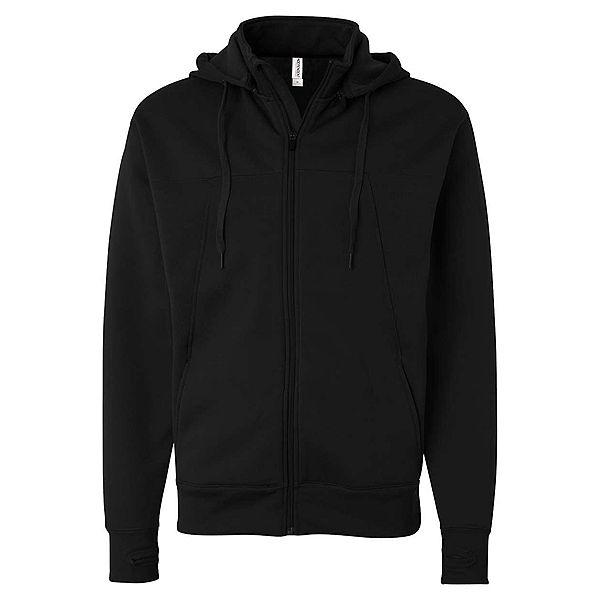 Мужская Футболка Independent Trading Co. Poly-Tech Full-Zip Hooded Sweatshirt Independent Trading Co.