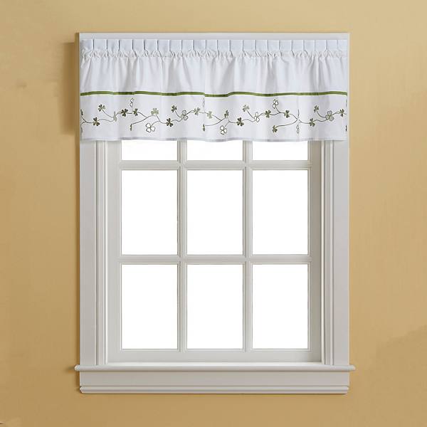 CHF Clover Tailored Window Valance - 58'' x 14'' CHF