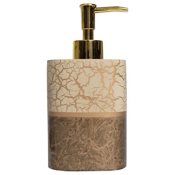 Sweet Home Parker Bath Accessory Collection Poly Resin Bathroom Soap Dispenser Sweet Home Collection