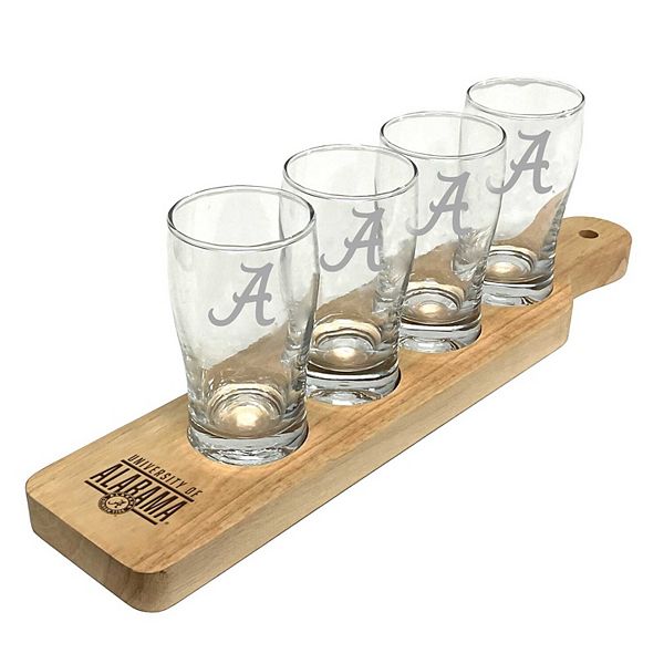 Alabama Crimson Tide Four-Pack Beer Flight Glass Set Unbranded