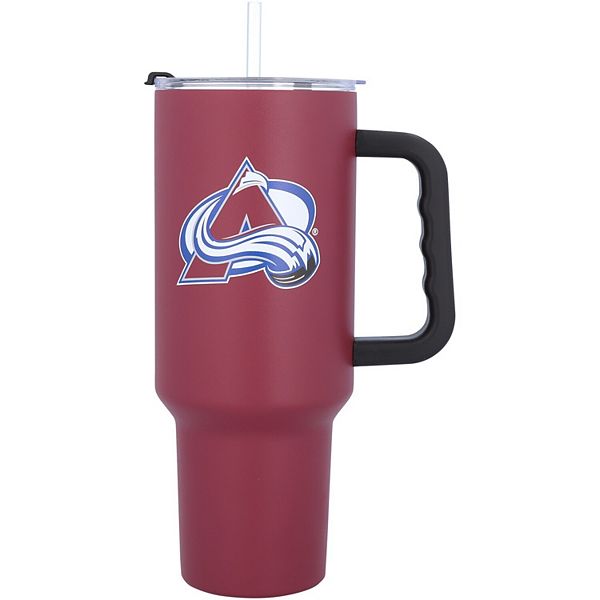 Colorado Avalanche 40oz. Travel Tumbler with Handle Logo Brand