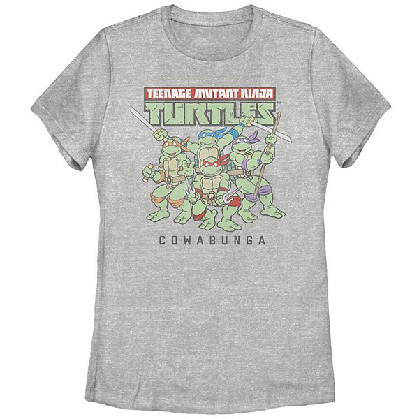 Juniors' Nickelodeon Teenage Mutant Ninja Turtles Distressed Group Poster Tee Nickelodeon