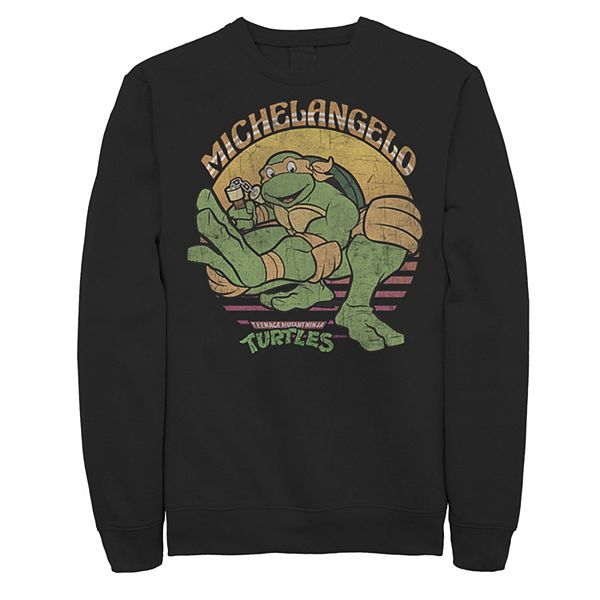 Big & Tall Nickelodeon Teenage Mutant Ninja Turtles Michelangelo Poster Long Sleeve Nickelodeon