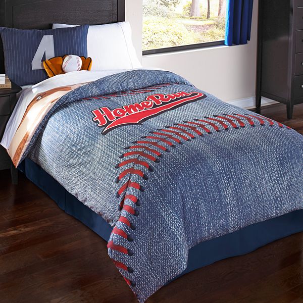 Baseball Reversible Comforter Set Unbranded