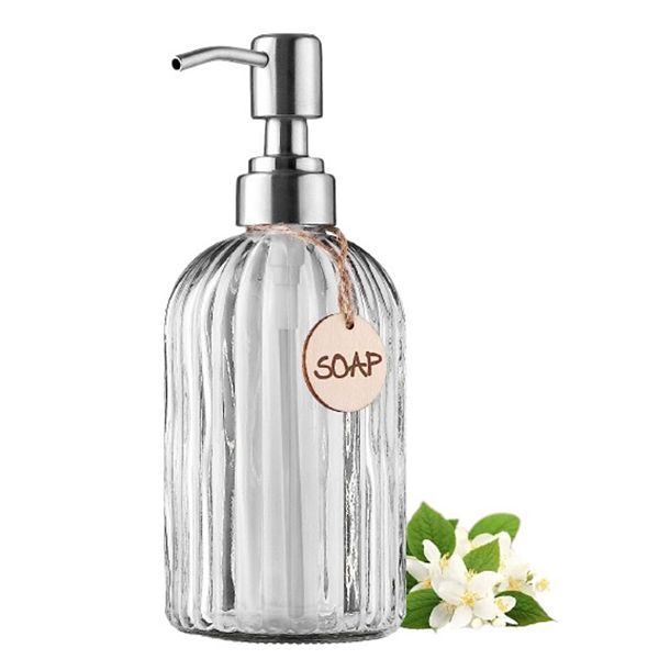 Zulay Kitchen 16oz Glass Hand Soap Dispenser Zulay Home