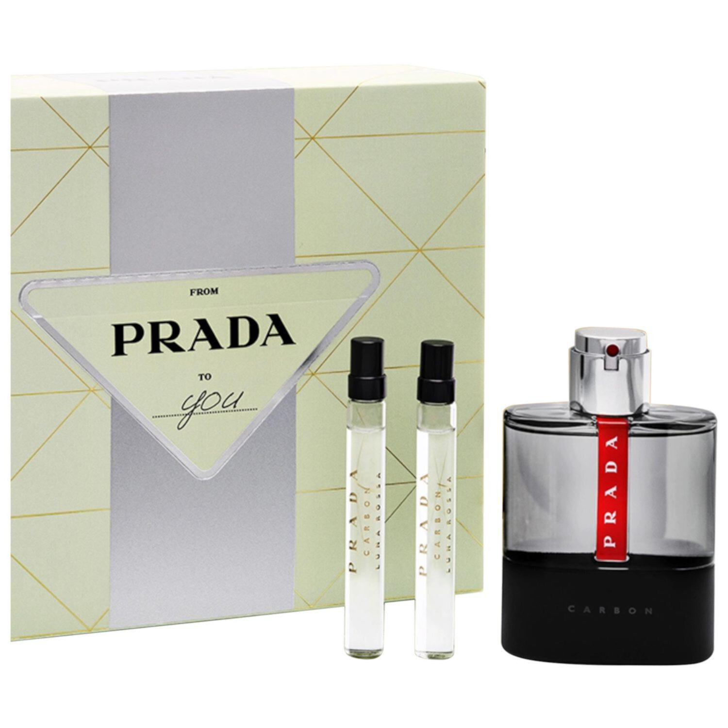 Prada Luna Rossa Carbon Eau de Toilette Cologne Set Prada