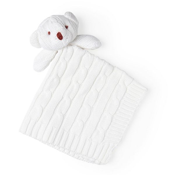 Knit Bear Security Blanket Baby Mode