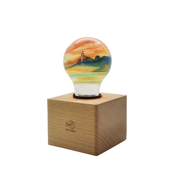 EP LIGHT 6.3" Solar System Wooden Lamp EP Light