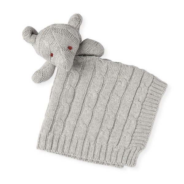 Knit Elephant Security Blanket Baby Mode