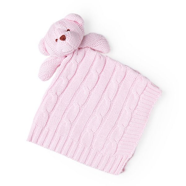 Knit Bear Security Blanket Baby Mode