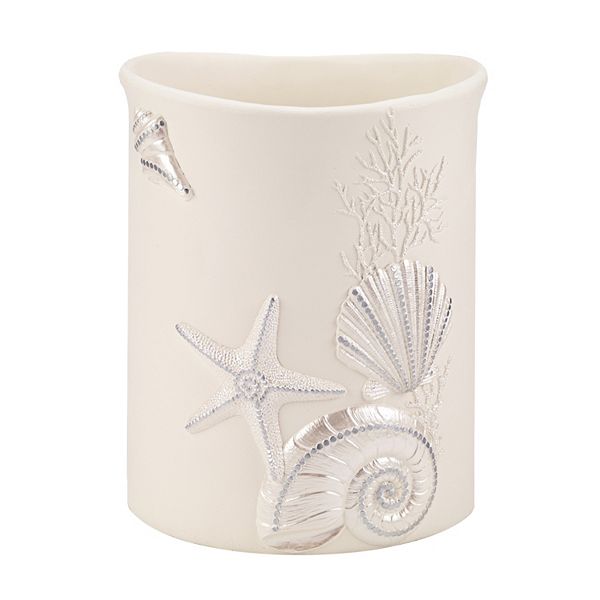 Avanti Sequin Shells Wastebasket Avanti