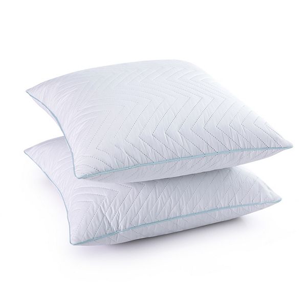 Unikome 2 Pack Decorative Square Goose Feather Pillow Inserts UNIKOME