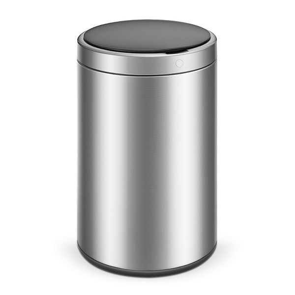 3.2 Gal./12 Liter Stainless Steel Round Motion Sensor Trash Can for Bathroom and Office Mega Casa