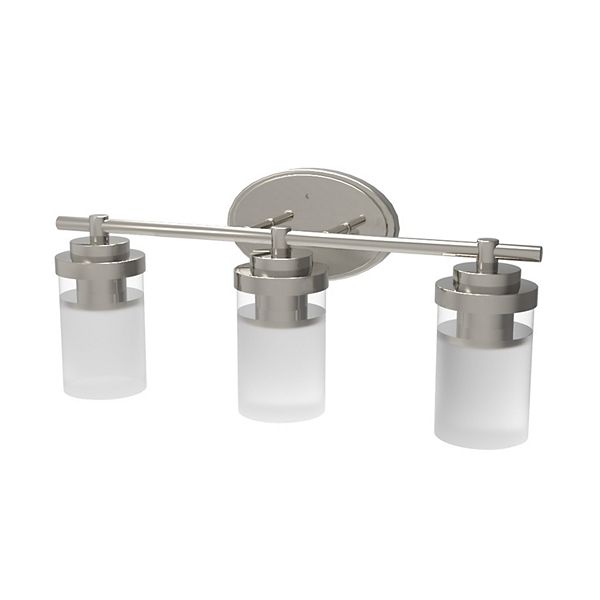 3-Light Brushed Nickel Modern/Contemporary Vanity Light Cedar Hill