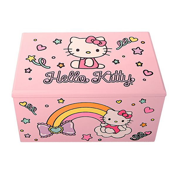 Sanrio Hello Kitty Wooden Jewelry Box with Tray Sanrio