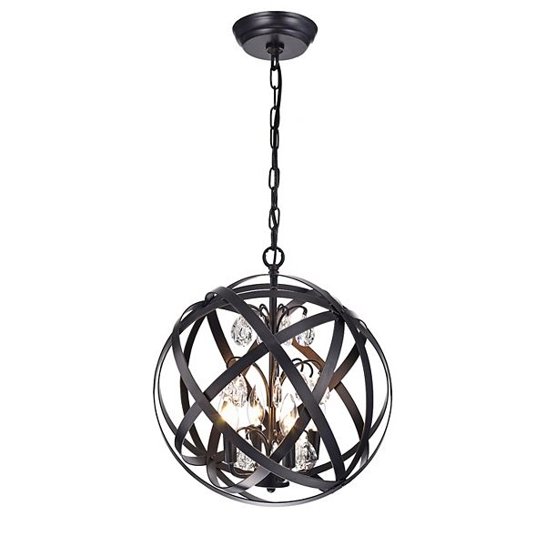 Greenville Signature 4-Light Globe Chandelier for Dining/Living Room, Bedroom, Entryway Greenville Signature