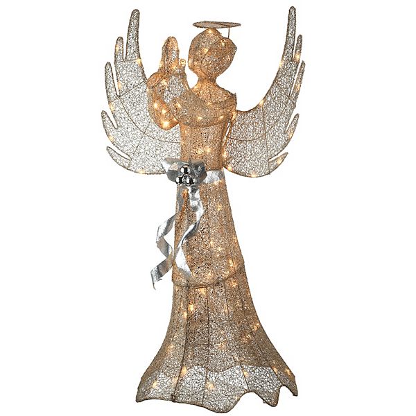 National Tree Company 53" LED Light-Up Christmas Praying Angel National Tree Company