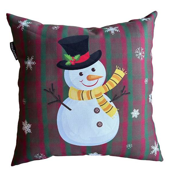 Christmas Snowman Pillow Cover, Holiday Pillow Cover, Winter Decorating WEAR SIERRA