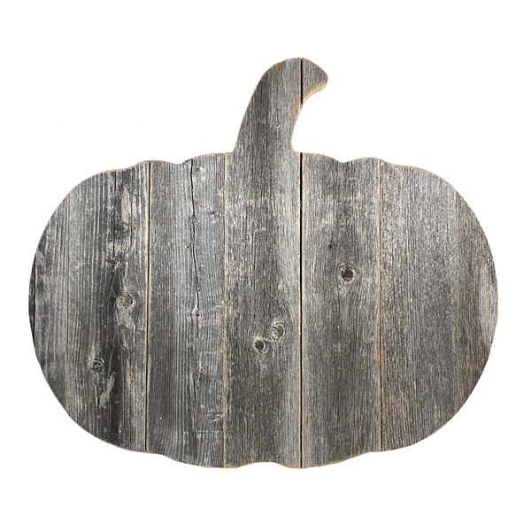 Rustic Farmhouse Fall Harvest 18" Reclaimed Wood Pumpkin BarnwoodUSA