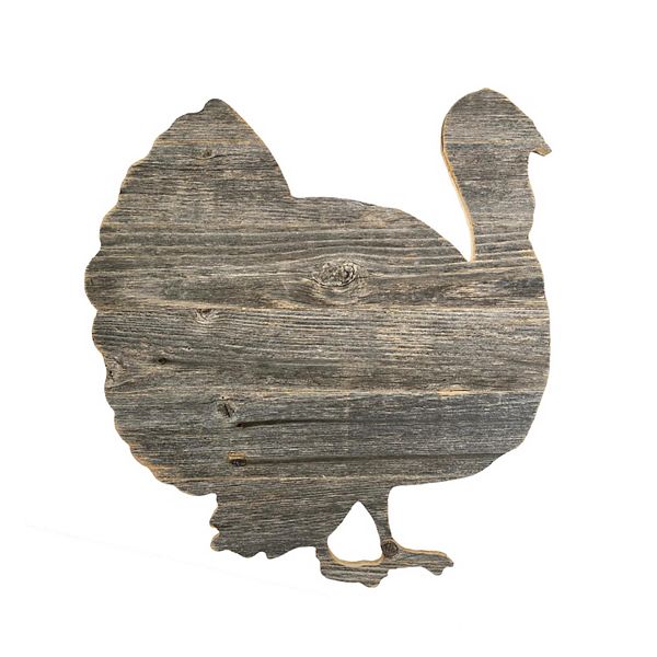 Rustic Farmhouse Fall Harvest 18" Reclaimed Wood Turkey BarnwoodUSA